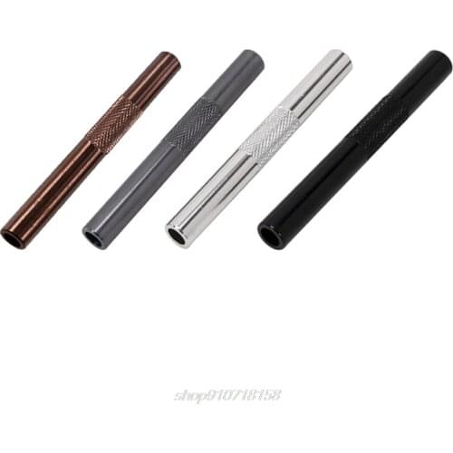3PCS/lot 70mm Metal Snuff Snorter Hose Tube Sniffer Aluminum Pen Style Snuff Snorter Dispenser Smoke Pipe A10 21 Dropship
