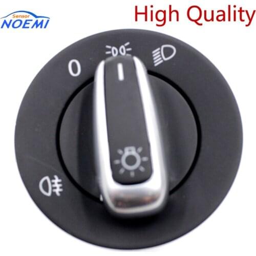3C8941431B For V-W Touran J-etta Golf V VI 5 6 J-etta Passat B6 CC Caddy Chrome Headlight Fog Lamp Control Switch 3C8 941 431B