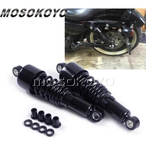 260mm Motorcycle 10.5" Rear Shock Absorber Suspension For Harley Dyna 1991-2016 Touring FLH/FLT 1980-17 Sportster 883 Iron 1200