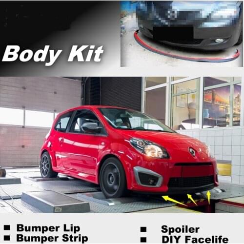 Bumper Lip Deflector Lips For Renault Twingo Front Spoiler Skirt For Friends to Car Tuning / Body Kit / Strip