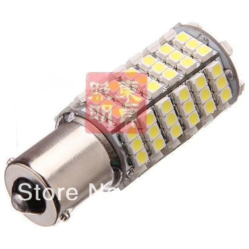 Free Shipping 2x 12V Car 1156 BA15S 120 1210 SMD LED 3528 Pure White Fog Head Light Lamp Bulb DRL