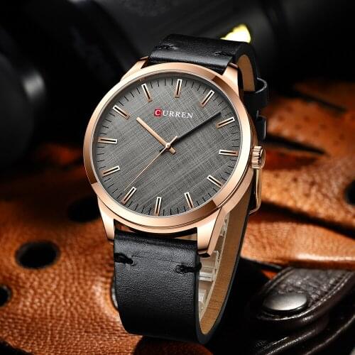 CURREN Watch men Luxury Leather Strap Business Wristwatch Fashion Simple Design Mens Quartz Watch Sport Waterproof Male Clock