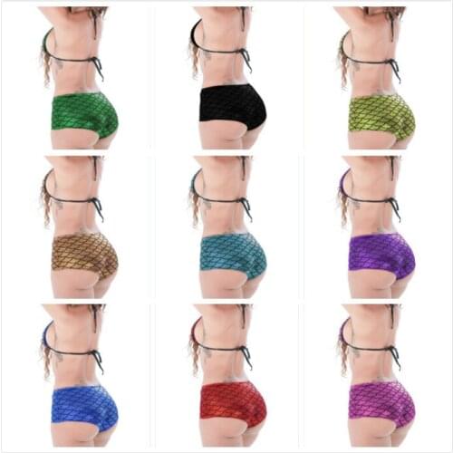 Erotic underwear Women High Waist Mermaid Skinny Stretch Shorts Beach Slim Knicker Short Casual Panties Triangle briefs