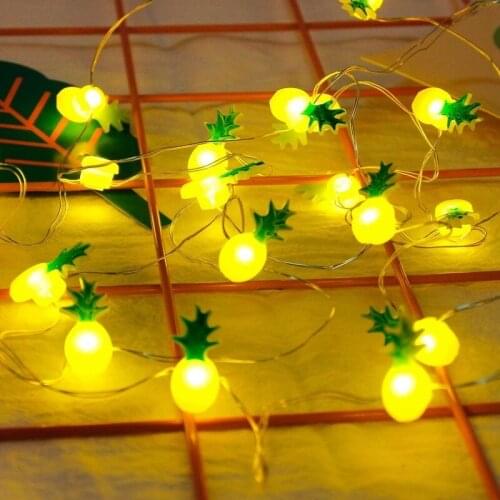 2M 20 LED String Light Cartoon Design Flamingo Cactus Heart Star Shape String Fairy Lights for Home Bedroom Party Decorations
