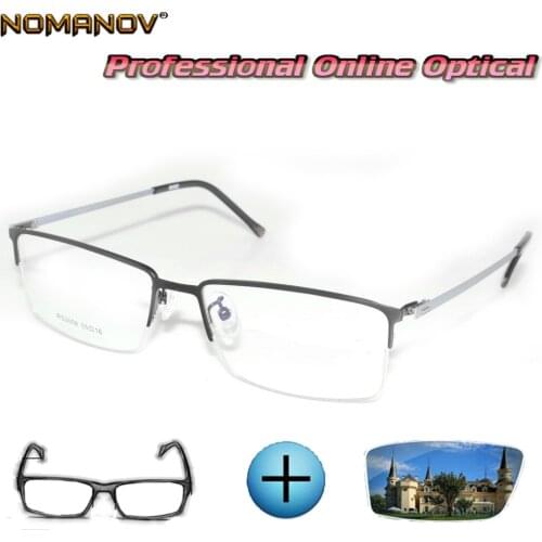 Custom Made Prescription Glasses Optical Photochromic Myopia Reading Glasses High-end Comfort Business Glasses Frame Men Women