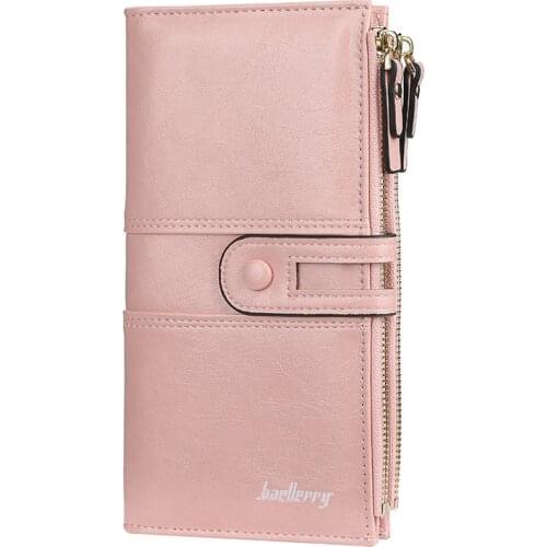 Wallet Pu Leather Mobile Phone Bag High Quality Coin Purse Multifunctional Fashion Women Wallets 2021 New Long Zipper Buckle
