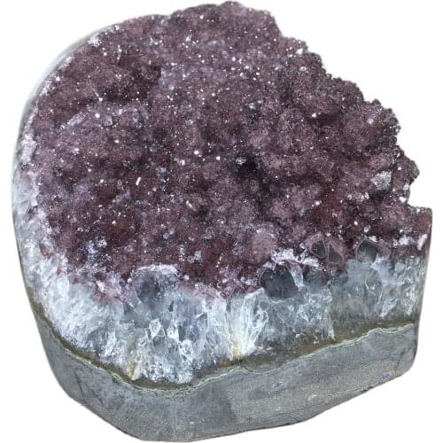 Natural Amethyst Druzy Agate Quartz Crystal Collection Gift Home Furnishing Articles Reiki Healing Mineral Samples Geode Voog