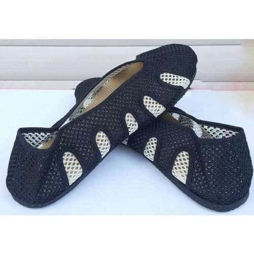 Unisex Summer net ten white spots taoist shoes kung fu martial arts wudang tai chi taoism shoes sandals