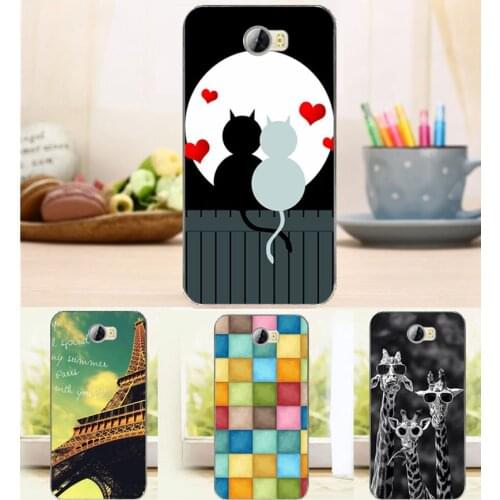 Newest Hard Back Case for Huawei Y6 2 Compact Y6 II Compact 5.0" Flower Crown Tower Pattern Cover For Huawei Y6 II Y6II Compact