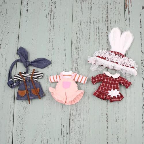Clothes For 1/8 BJD Middle DODO ob11 doll three style suits high quality soft clothes for 20cm bjd