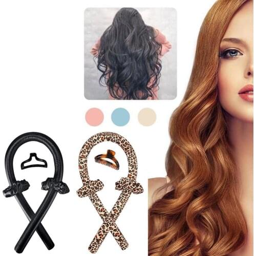 5colors Heatless Curling Rod Headband No Heat Curls Silk Ribbon Hair Rollers for Long Medium Hair DIY Hair Styling Tools