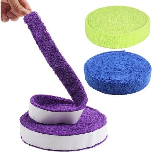 Anti-slip Tennis Badminton Racket Overgrip Cotton Towel Handle Glue Grip Sweat Absorbing Sweatband Wholesale Sweat Band