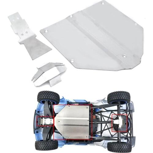 Anti-collision Chassis Armored Stainless Steel Skid Plate For New Ford LOSI 1/10 BAJA REY V2
