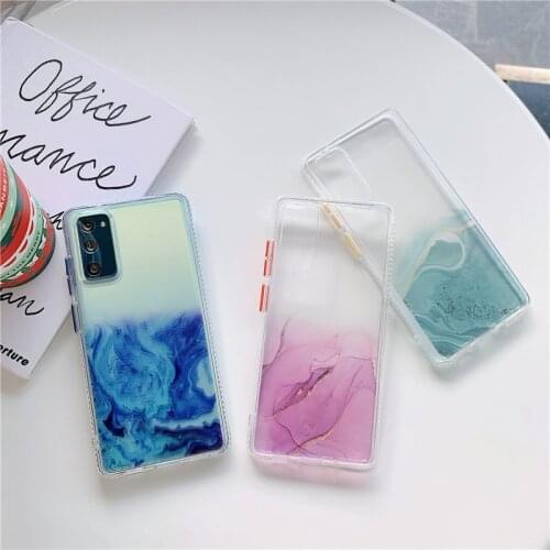 For Samsung Galaxy S30 Ultra S21 Plus S20 FE Note 20 A21S A31 A51 A71 A01 Core Luxury Transparent Protection Case Coque Fundas