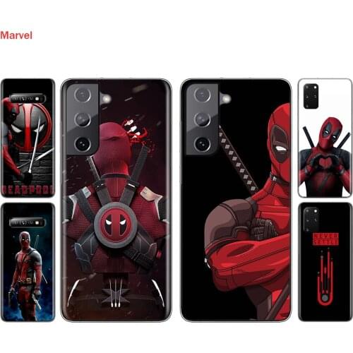 Silicone Cover Deadpool Marvel Art For Samsung Galaxy S21 S20 FE Ultra S10 S10E Lite S9 S8 S7 S6 Plus Phone Case