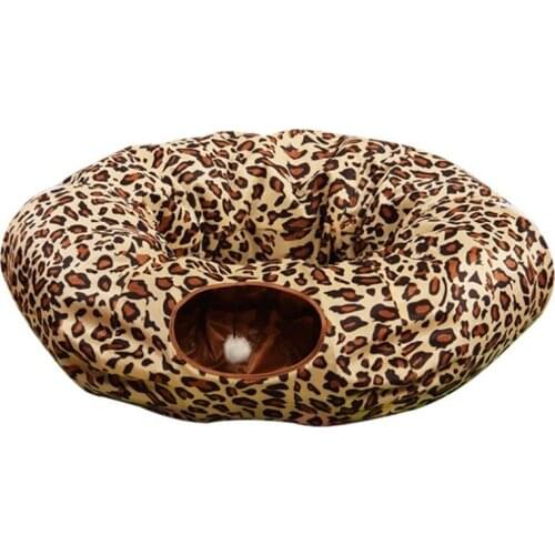 2/4 Holes Cat Indoor Tunnel Toy Foldable Training Bed Pet Cat Toy for Cat Rabbit Puppy Small Animals Play Sleeping Tunnel Tub