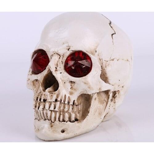 Halloween Decoration Simulation 1:1 Human Skull Medical Mold Terrorist Resin Skulls Ghost Cranium Skull Heads Crossbones Skulls