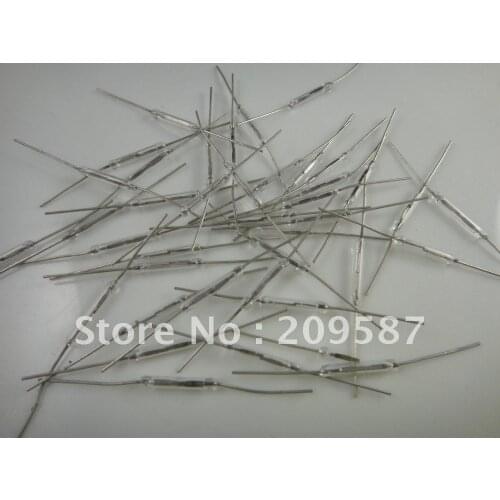 20pcs Reed Switch Glass N/O Low Voltage Current 2x14mm