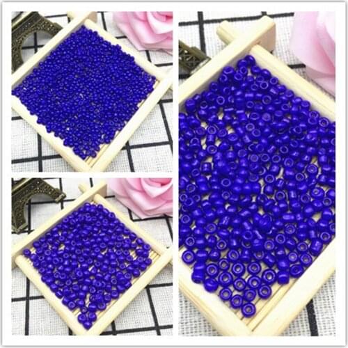 New DIY 2mm/3mm/4mm 1000/500/200pcs Czech Glass Seed Spacer Beads Jewelry Fitting Blue