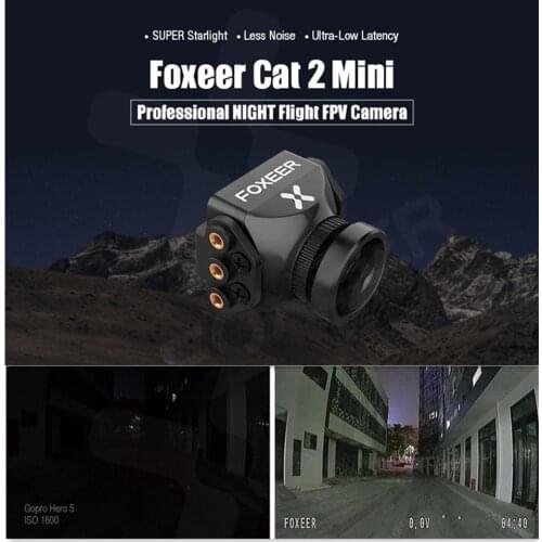 Foxeer Cat 2 Mini Cam 1200TVL AIO FPV Camera Sensored OSD 4 in 1 ESC 2.1 Lens with Transmitter F405 F722 FC Dron Race Frame Kit