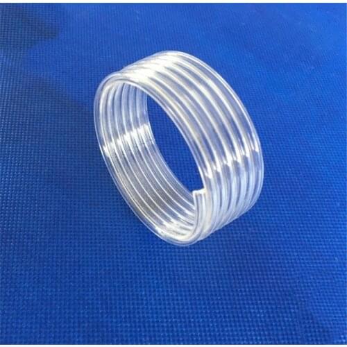 Hot selling customized clear quartz coil tube for Muffle furnace coil quartz tube