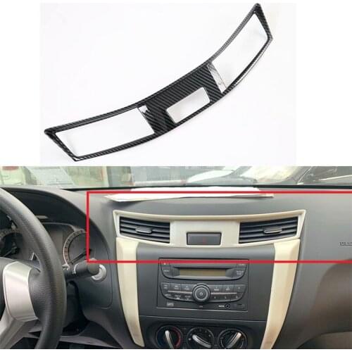 For Nissan NAVARA D23 2017-2021 Chrome Console Air-Conditioning Vent Outlet Cover Trim Car Styling Accessories