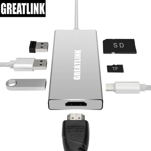 USB Type C 3.1 To USB 3.0 X3 AUX Cable HDMI Splitter USB-C Type-C Extension Optical Cable SD card TF Slot PD Adapter thunderbolt