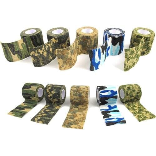 4.5 M Camouflage Tape For Outdoor Cycling Hunting Hunt Disguise Elastoplast Camouflage Elastic Wrap Tape Self Adhesive