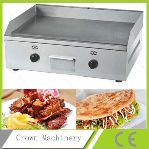 Commerical stainless steel gas cast iron grill griddle