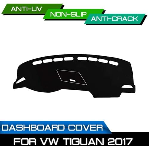Car Dashboard Mat for Volkswagen Tiguan 2017 Anti-dirty Non-slip Dash Cover Mat UV Protection Shade