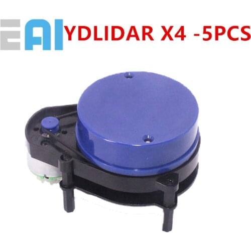 5 PCS EAI YDLIDAR X4 LIDAR Laser Radar Scanner Ranging Sensor Module 10 meters 5KHz Ranging Frequency EAI YDLIDAR-X4 for ROS
