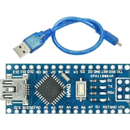 Mini Nano V3.0 ATmega328P Microcontroller Board Module With USB Cable For Arduino Nano V3.0 ATmega328P-AU