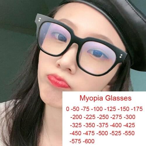 Fashion Women Eyewear Korean Gentle Style Clear Regular Black Square Glasses Frame Comfort Optical Spectacle Eyeglasses Yellow