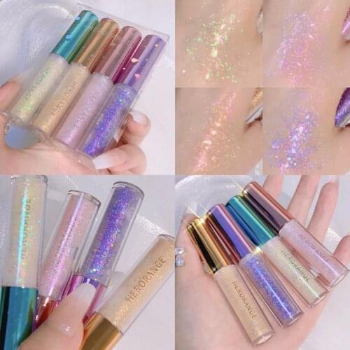 4 Colors Liquid Eyeshadow Set Pearl Glitter Shimmer Eye Shadow Waterproof Lasting Easy To Makeup Eye Cosmetics TSLM1