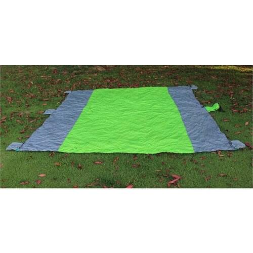 Outdoor camping nylon pad parachute cloth beach mat portable fast dry picnic mat AT6235