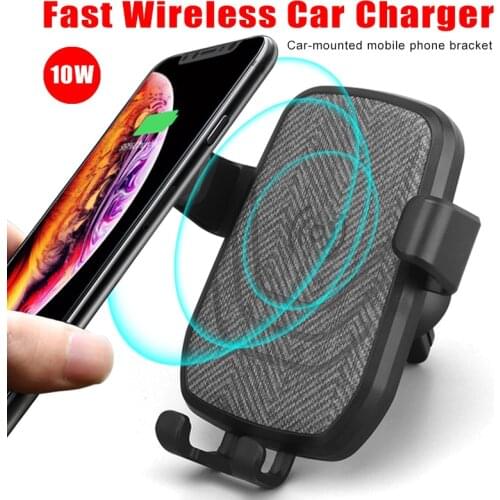 NEW Car Mount Qi Wireless Charger For iPhone XS Max X XR 8 Fast Wireless Charging Car Phone Holder For Samsung Note 9 S9 S8