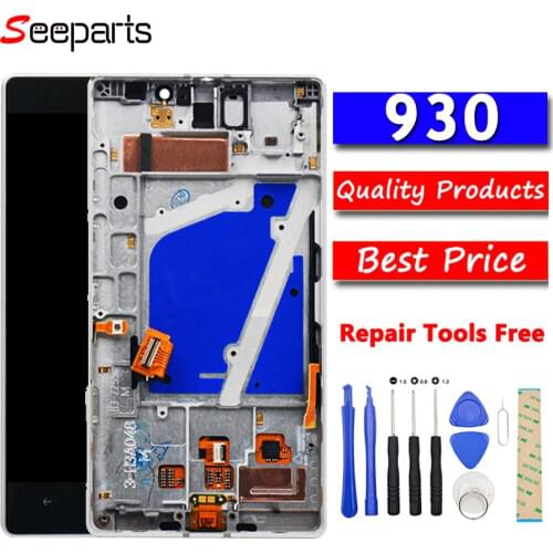 Original For Nokia Lumia 930 LCD Display with Touch Screen Digitizer Assembly With frame Free Shipping For Lumia 930 LCD Screens