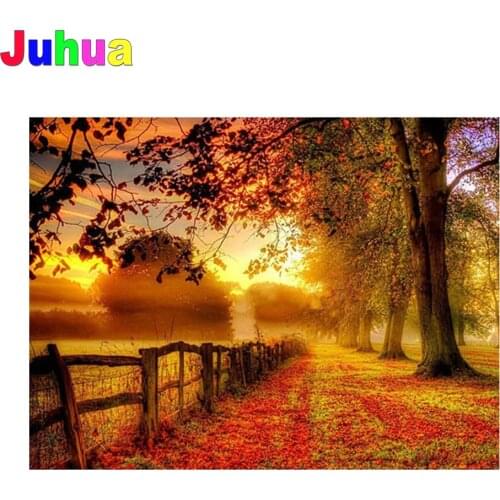 Autumn scenic Diy diamond painting Full Square/Round drill 5d mosaic landscape diamond embroidery gift home decor