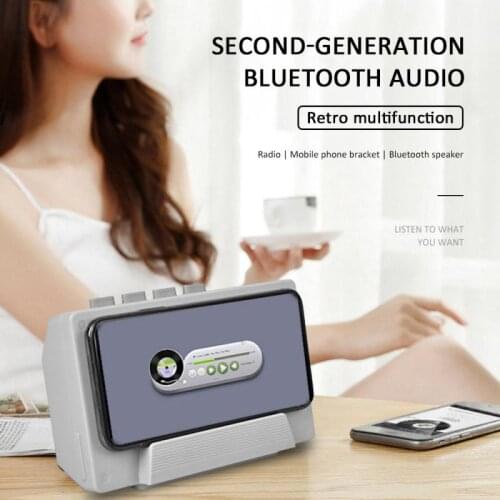 Retro TV Outdoor Rechargeable Wireless Bluetooth Speaker High Bass Portable Stereo Loud Speaker US