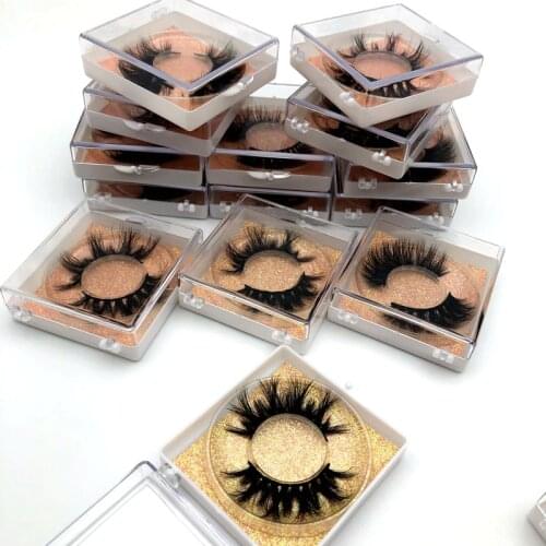 Fluffy 25mm Lashes Natural 3D Mink Eyelashes Extension Long False Eyelashes Faux Cils Volume Fake Eyelashes False Lashes