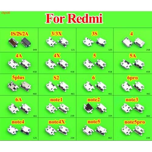 Micro USB jack Charge Charging Dock Port Connector Socket Power Plug For Xiaomi Redmi 3S 3X 4A 4X 6 pro S2 Redmi Note 1 2 3 4 4X