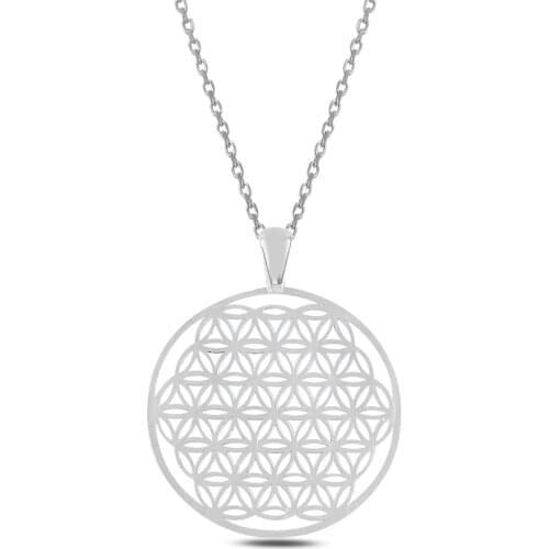 Silver Life of Flower Necklace