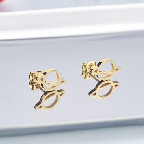 Original Design Space Space Star Earrings Mini Saturn Stud Earrings Female Earrings