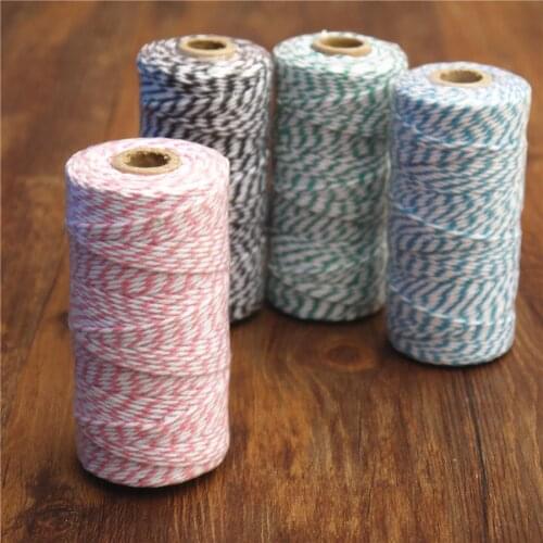 5pcs Spool of Baker Twine Divine Twine Yards Spool 12Ply Thin Bakers Cotton Twine Bakers Twine packaging gift wrapping card