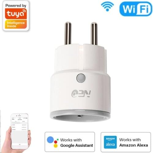 WiFi Smart Plug 10A EU Adapter Wireless Mini Switch Remote Control Power Outlet Timer Socket For Alexa Google Home Tuya App 2021
