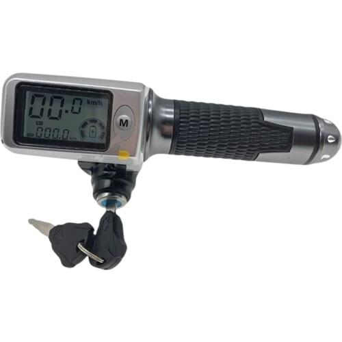 Speedometer/odometer+throttle+LCDdisplay36v48v60v+lock/cruise+battery indicator electric scooter bike MTB tricycle DIY part W91F