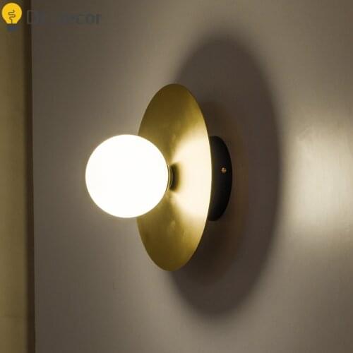 Vintage LED Wall Lamp Gold Iron Decorative Wall Lights Bedroom Living Room Dining Room Reading Decoration Wall Lights Home Decor