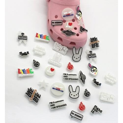 1pc Luminous Shoe Charms Buckle Cartoon Fashion Decoration Accessorie Croc jibz Shoe For Clogs Garden Shoe Kid Party X-mas Gift