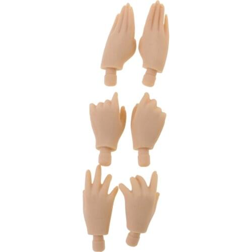 1/6 Flexible 5 Pairs Japanese Skin Joints Bodys Hand Set For Blythe Dolls