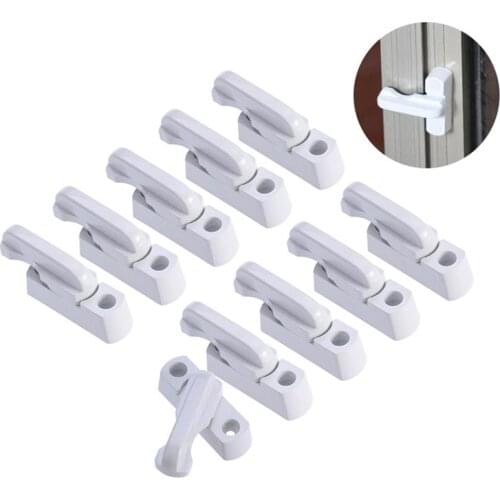 10pcs Extra Security UPVC Window Lock (White)